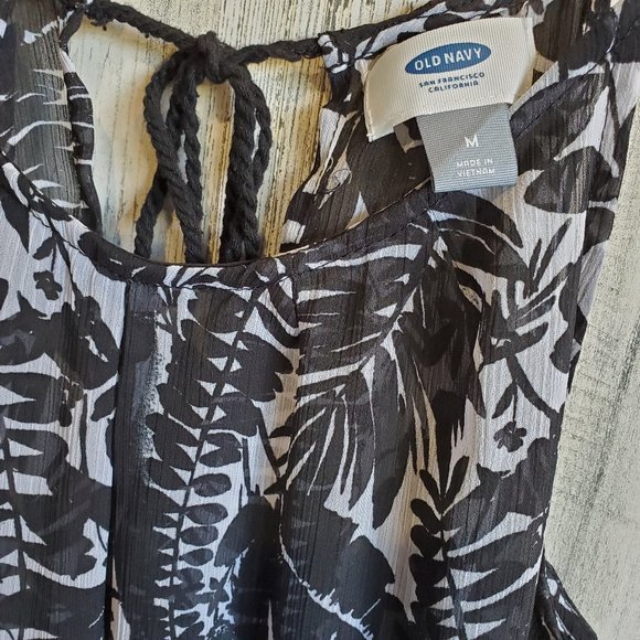 Old Navy Leaf Print SwimSuit Cover Up Dress 0054 - Picture 8 of 10
